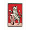 Cat Fiddler Greeting Card