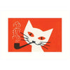 Cat With Pipe Greeting Card