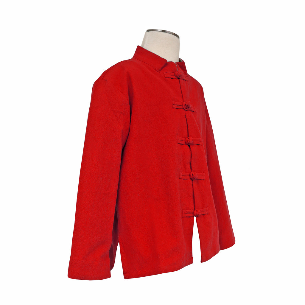 Linen Tang Kids Jacket - Red