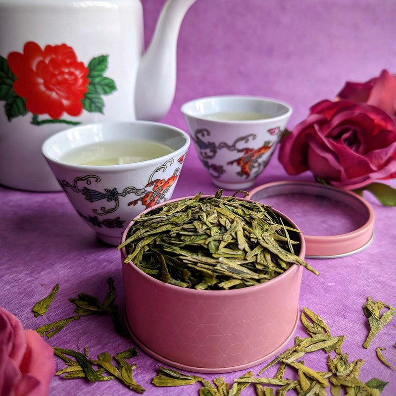 Ming Qian Longjing Green Tea Canister