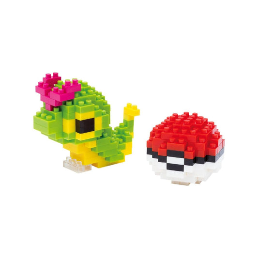Nanoblock - Pokemon Caterpie & Poke Ball constructed