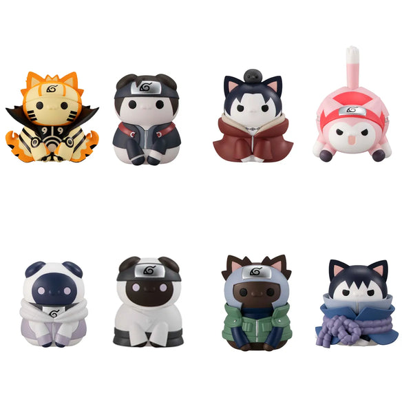 Nyaruto! Break Out! Fourth Great Ninja War Blind Box featuring eight possible characters