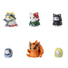 Top Left: Minato Namikaze
Top Middle: Kushina Uzumaki
Top Right: Itachi Uchiha
Bottom Left: Baby Sasuke
Bottom Middle: Nine-Tailed Fox Kurama
Bottom Right: Baby Naruto