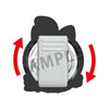 One Piece Rubber Clip - Rotating Clip