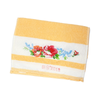 Peach floral pattern towel