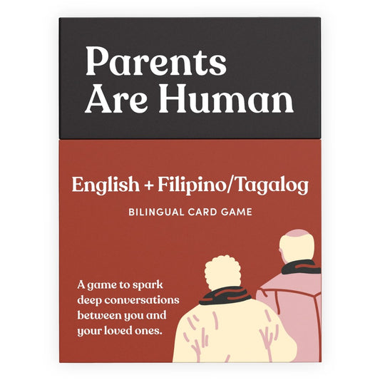 Parents Are Human: A Bilingual Card Game (English + Filipino/Tagalog Edition) - Box