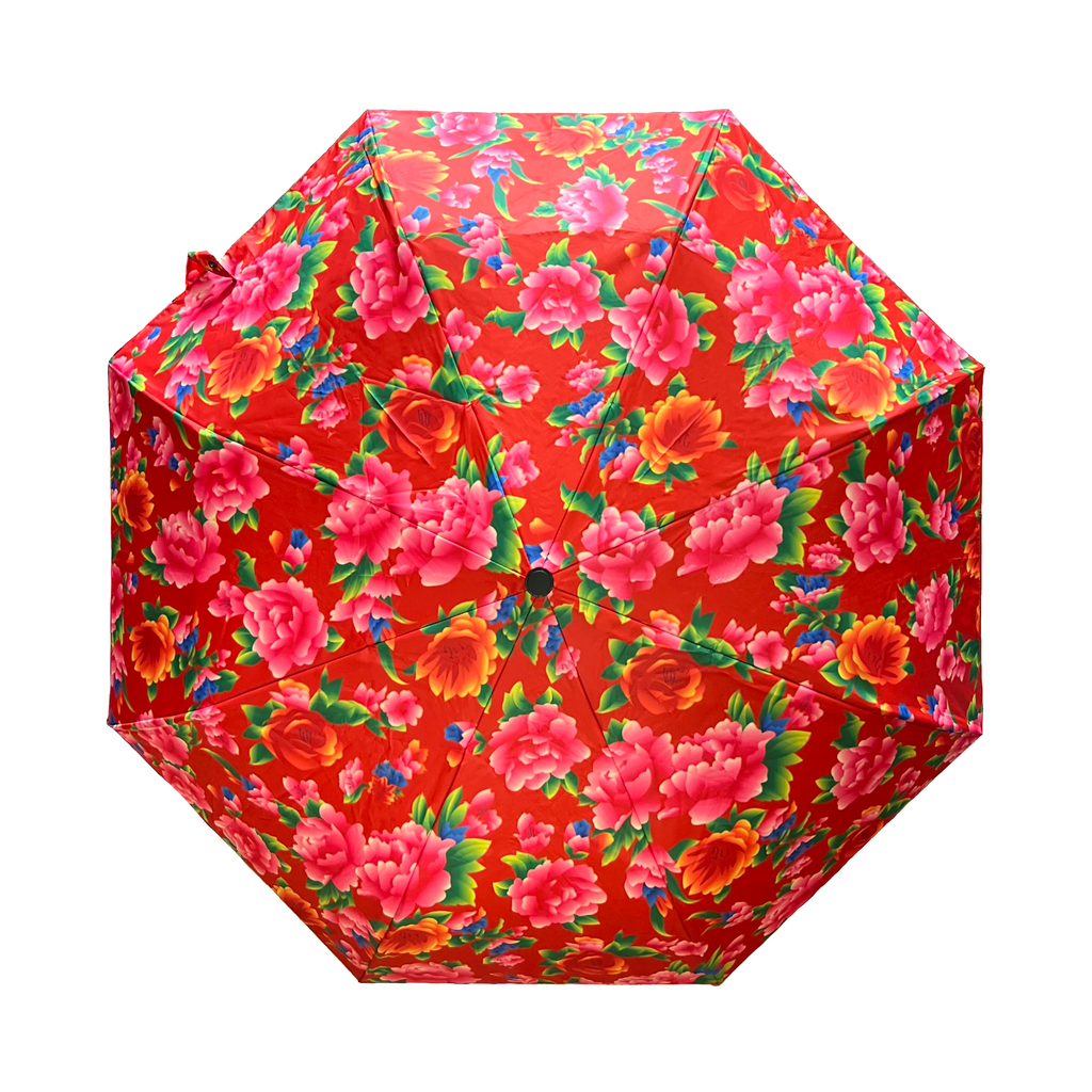 Red Dongbei Flower Umbrella