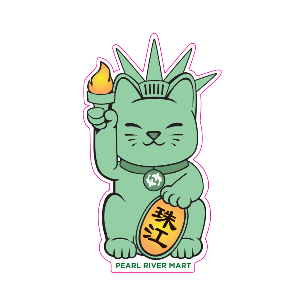 Statue of Kitty Hologram Sticker