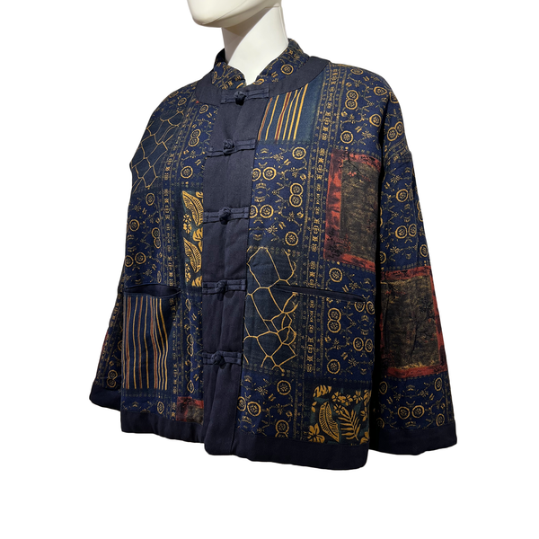 Puffy Tang Jacket with Patchwork Pattern