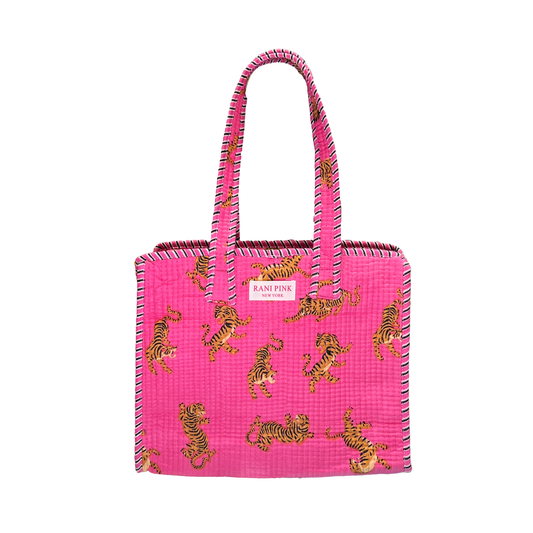 Rani Pink Tiger Tiny Tote