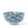 Blue on white bowl