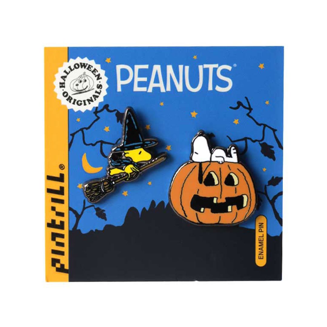 Snoopy Jacket Pin PEANUTS Worldwide - Snoopy & Woodstock Halloween Pin Set – Pearl River Mart