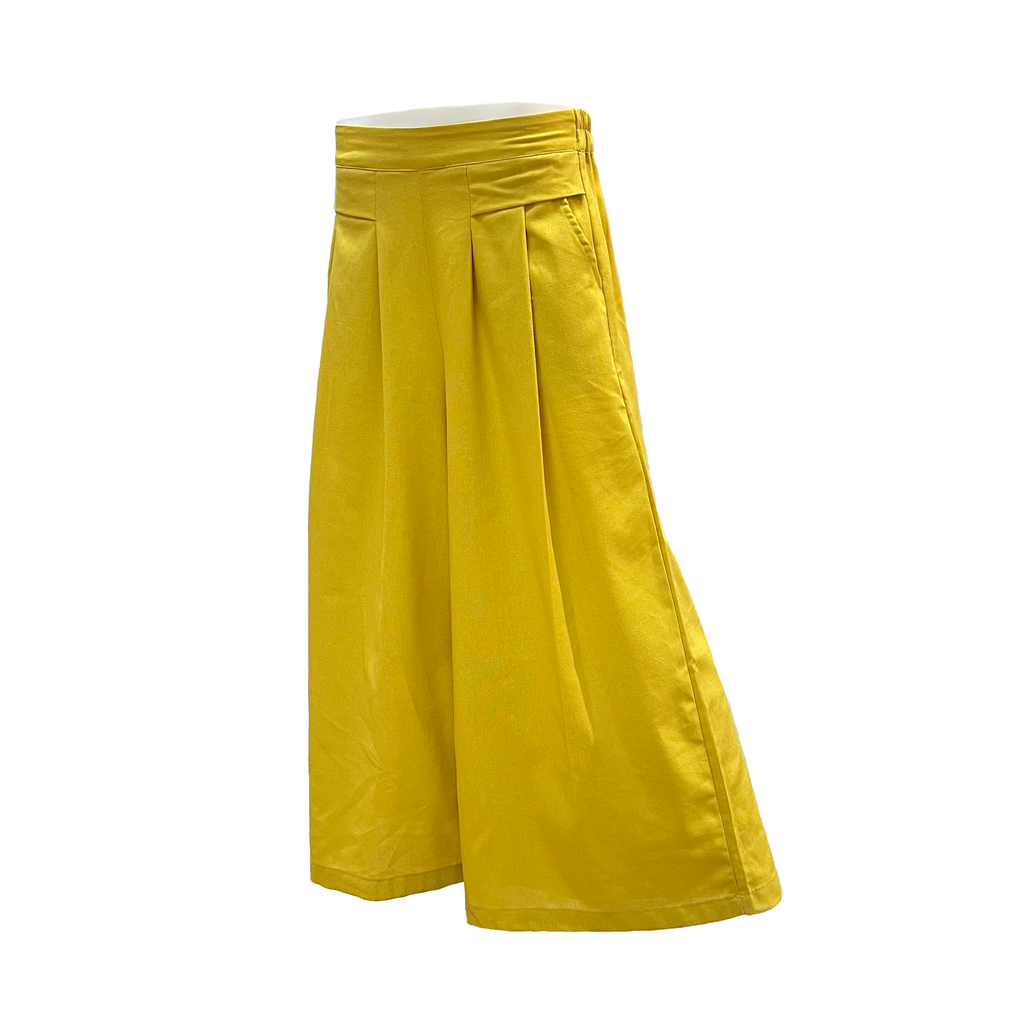 Wide Leg Pants - Mustard