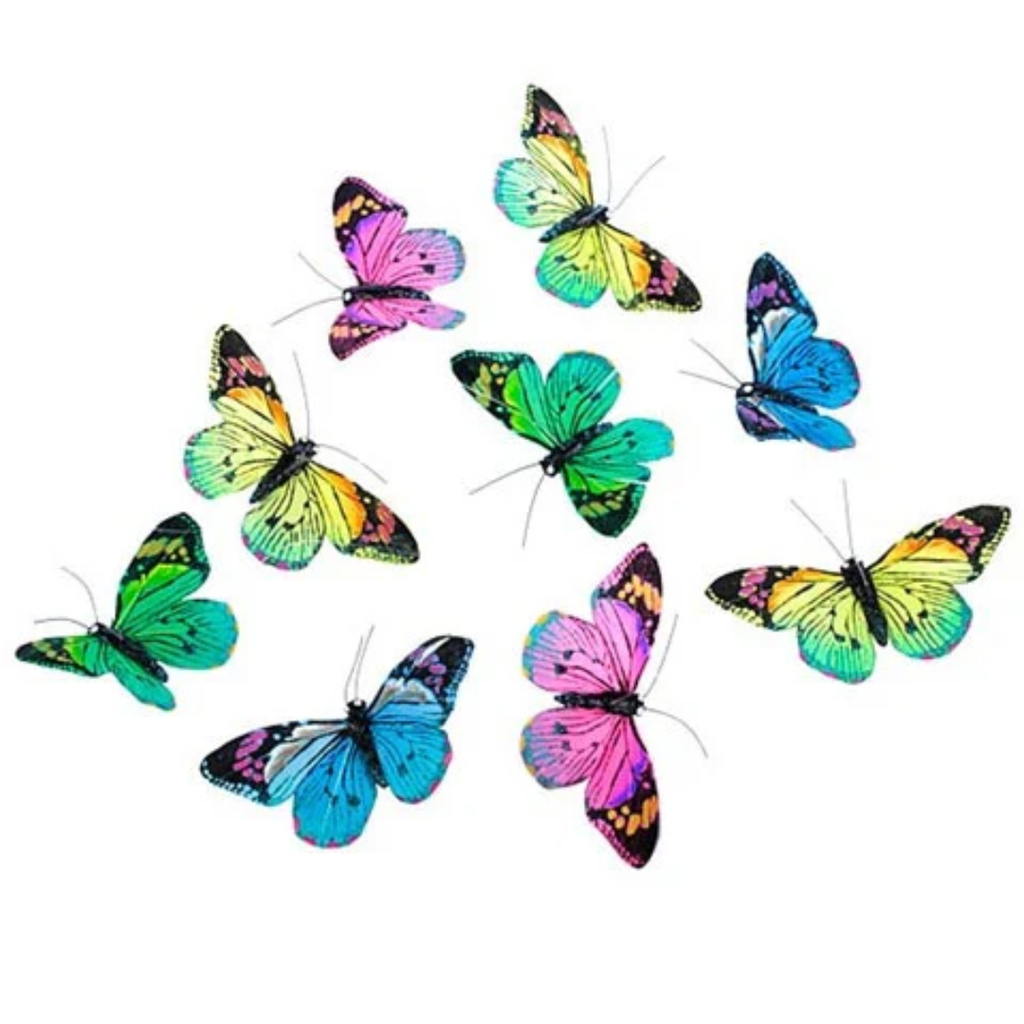 Spring Eve Feather Butterfly Garland