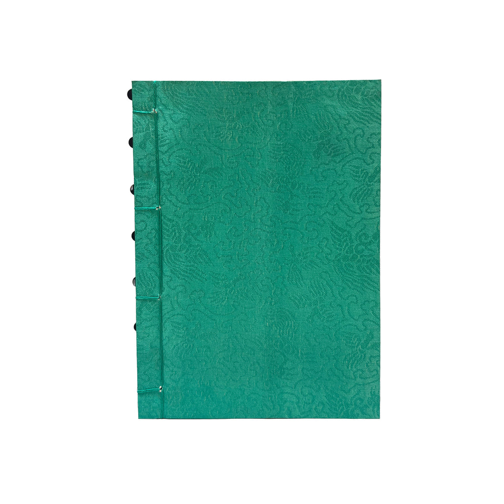 Silk Cover Hand Bound Journal - 5 x 7 Inch (Various Colors)