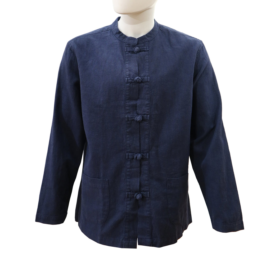 Tang Jacket with Pankou Buttons - Navy