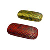 Wave Brocade Eyeglass Case in Red and Gold