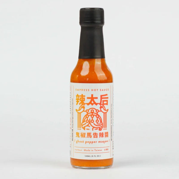 Yun Hai Empress Ghost Pepper Maqaw Hot Sauce - front of bottle