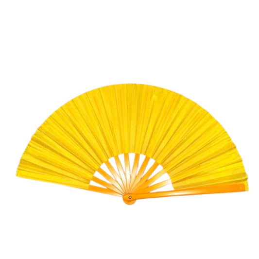 Solid Color Nylon Fabric Fan - Assorted Colors