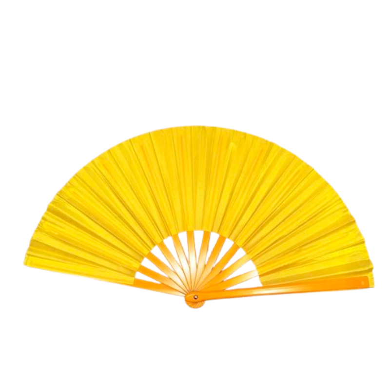 Solid Color Nylon Fabric Fan - Assorted Colors