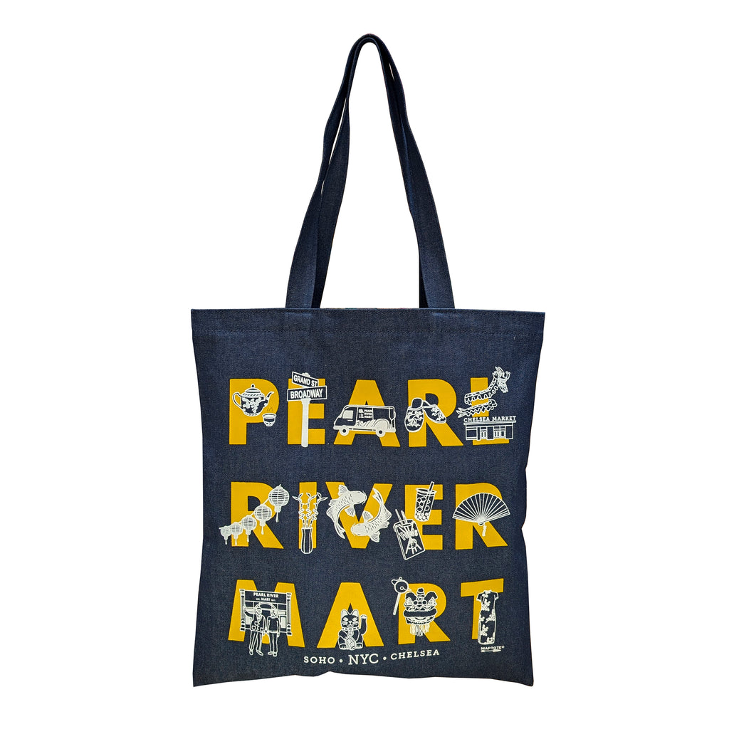 Pearl River Mart x Maptote Denim Tote Bag