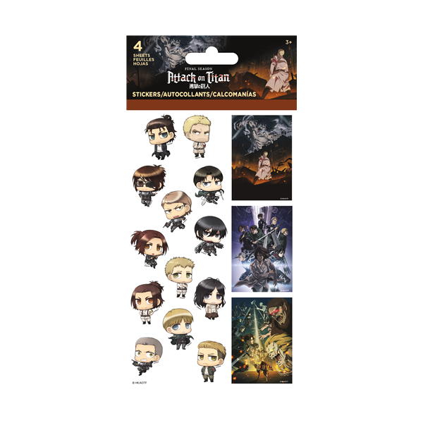 Attack on Titans stickers pack