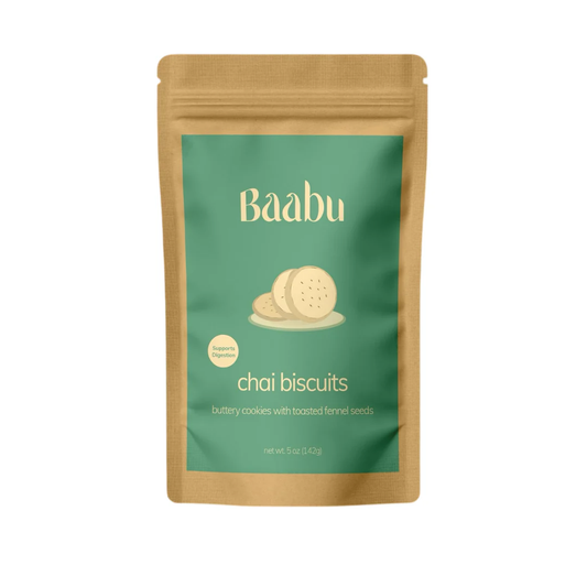Babu Chai Biscuits packaging on a white background