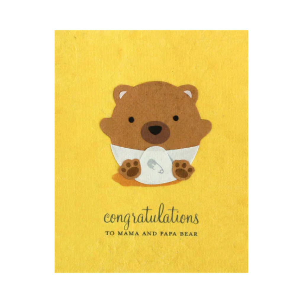 Handcrafted Cards: Baby Bear Congrats