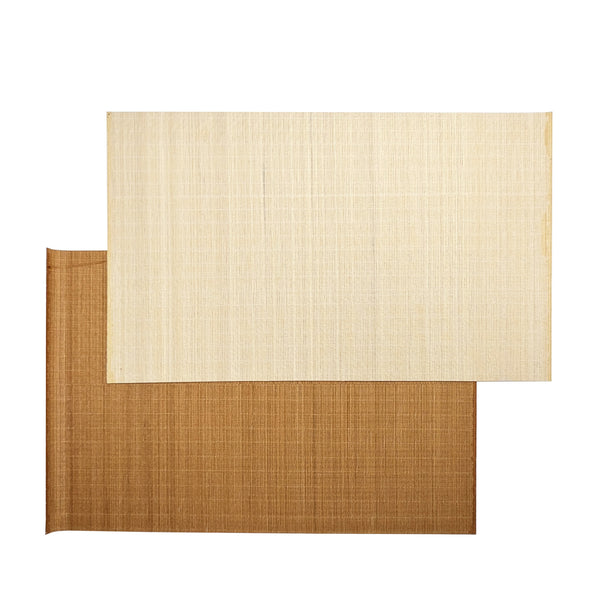 Bamboo Matchstick Placemats in brown and natural