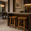 Natural Teak Bar Stool