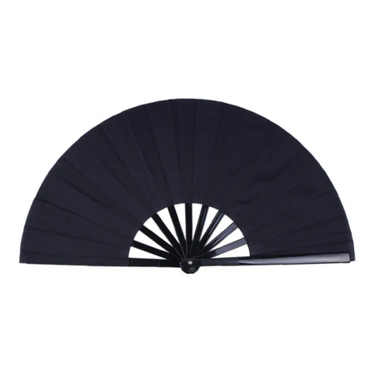 Black fan on white background