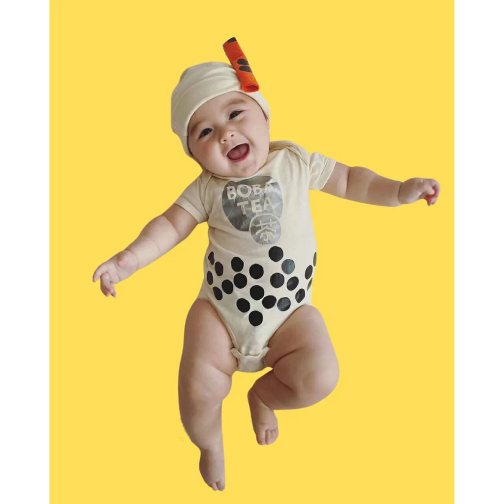 Milk Bubble Tea Onesie Set