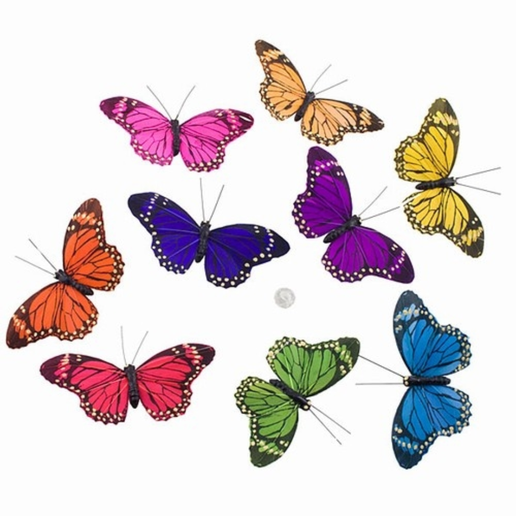 Rainbow Monarch Butterfly Garland (78")