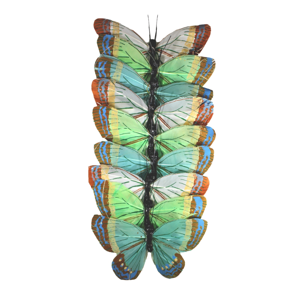 Aqua Spring Butterfly Garland