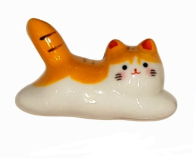 Ceramic Cat Chopstick Rest (Various Colors)