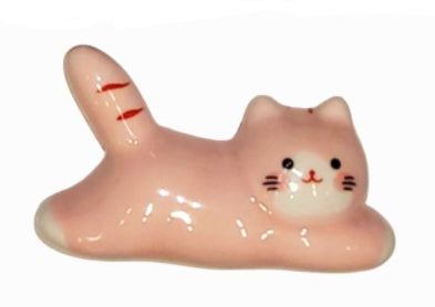 Ceramic Cat Chopstick Rest (Various Colors)