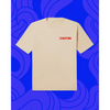 Front of white T-shirt that says "Chinatown"