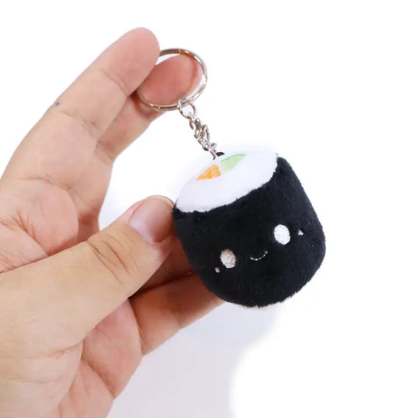 Tiny Sushi Roll Plush Keychain