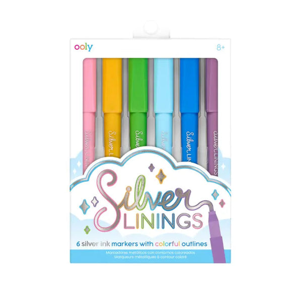 Silver Outlines: Colorful Outline Markers