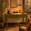 3 Drawer Desk - Antique Green