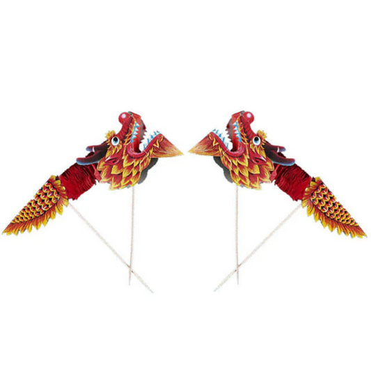 2 Tissue Paper Accordion Dragon on Pick