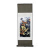 Traditional Chinese dragon painting on a vertical scroll with a white background