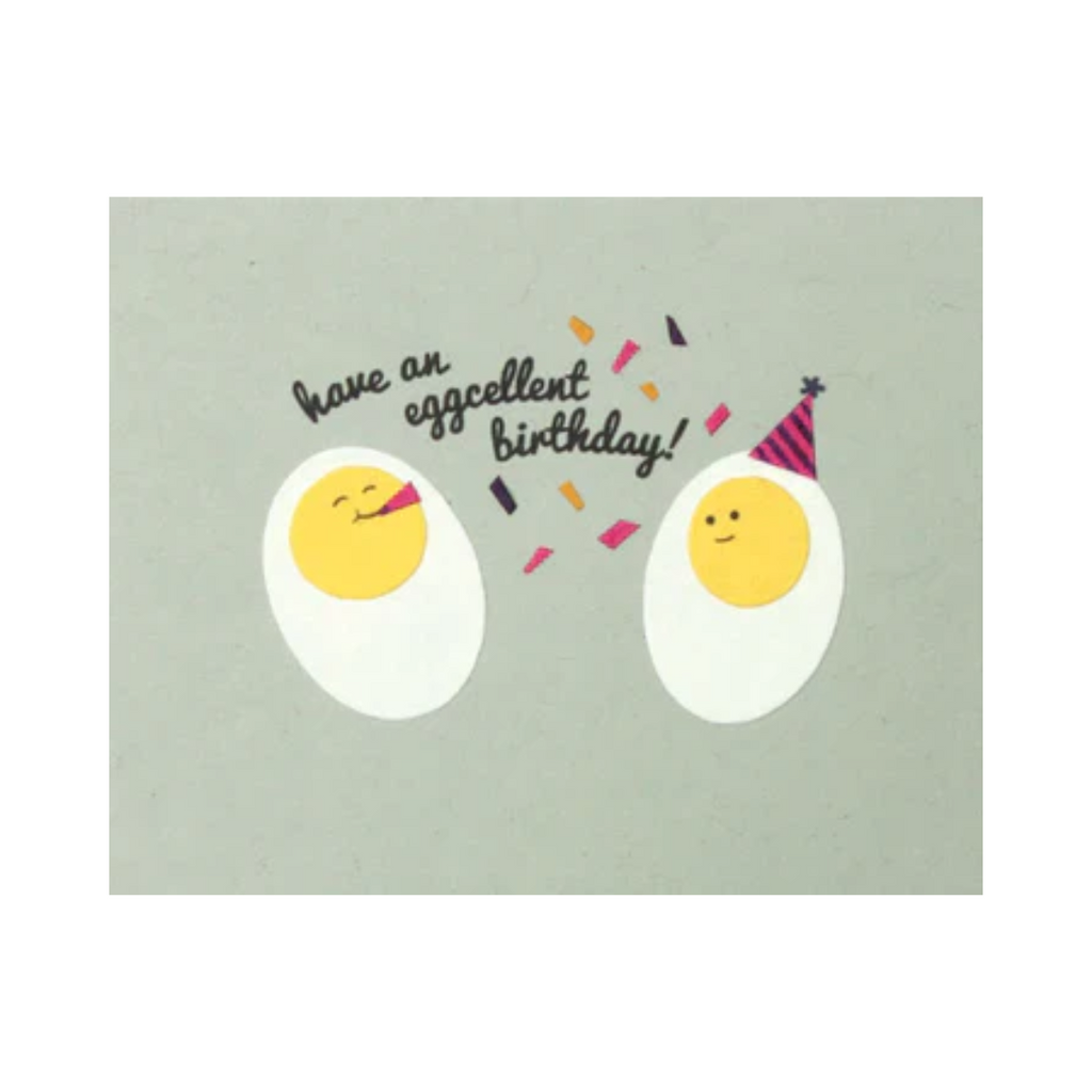 Handcrafted Cards: Eggcellent Birthday