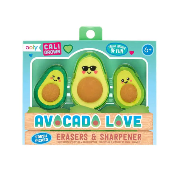 Avocado Love Eraser and Sharpener