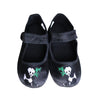 Black panda mary janes for kids