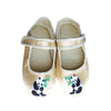 Gold panda mary janes for kids