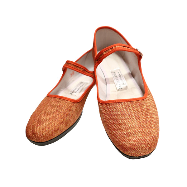 Flax Mary Jane Shoes - Pumpkin