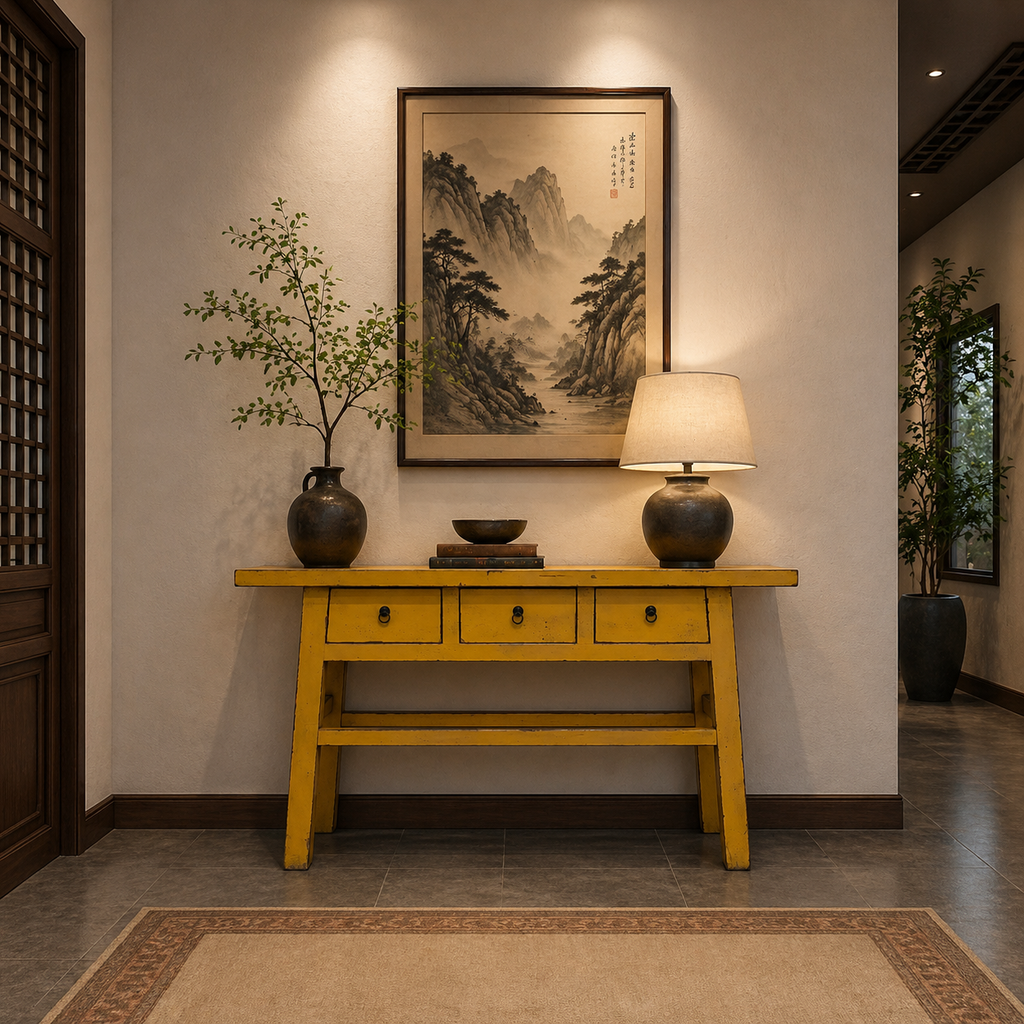 Chinese Style 3-Drawer Console