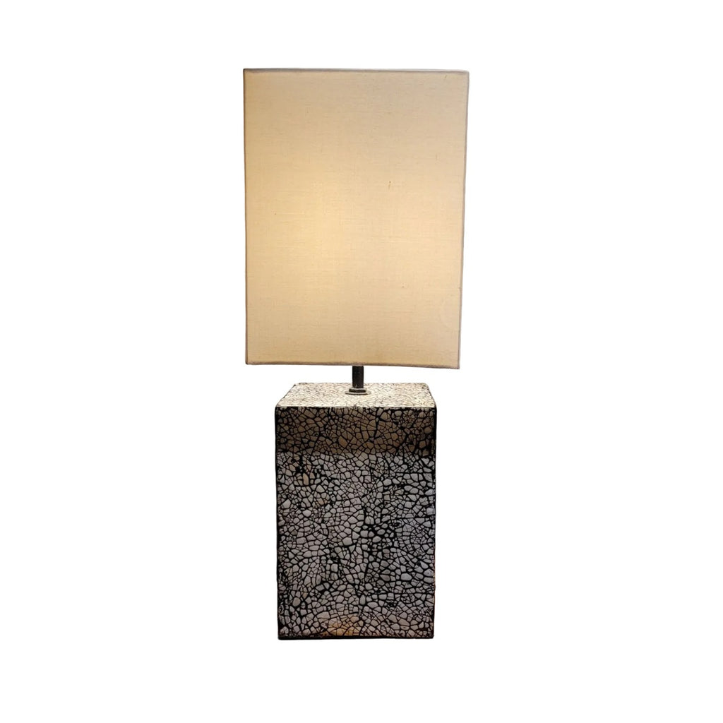 Mosaic Mother-of-Pearl Table Lamp
