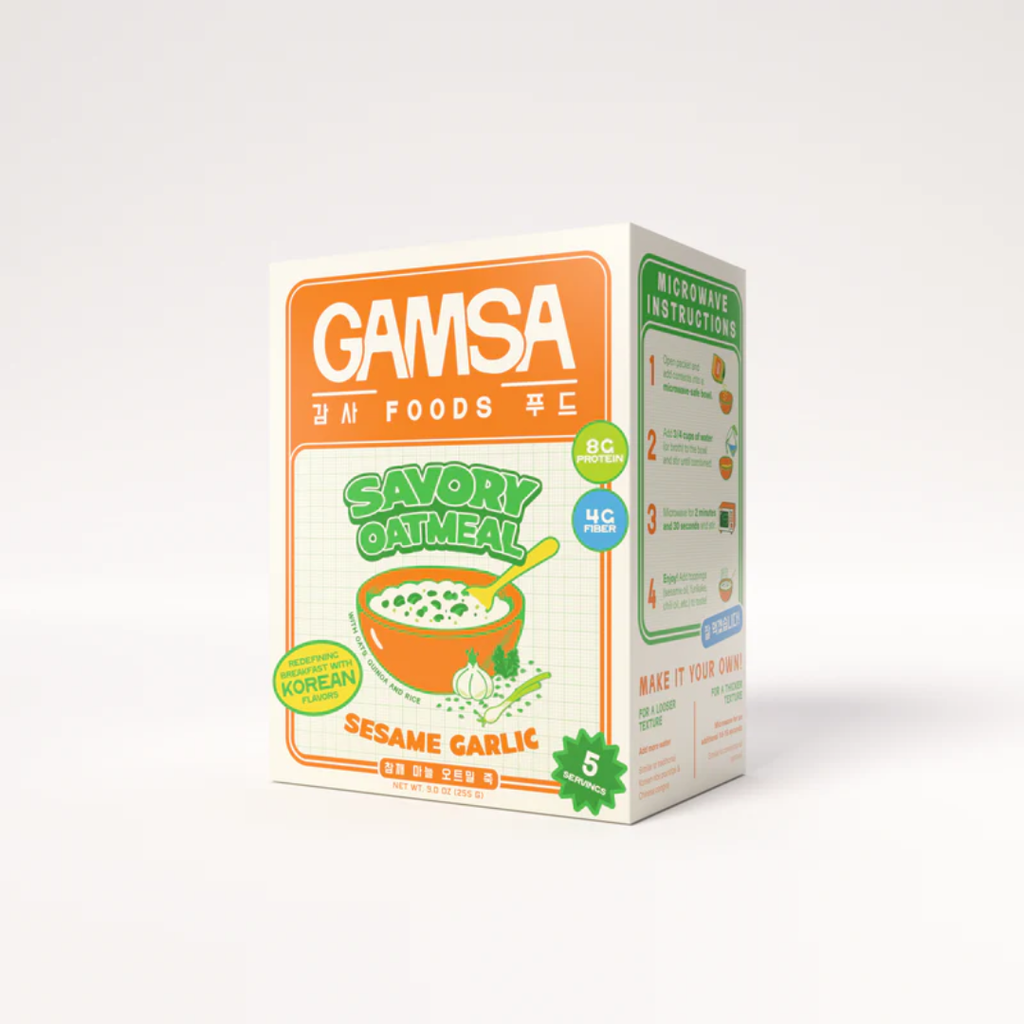 Gamsa Foods Savory Oatmeal - Sesame Garlic